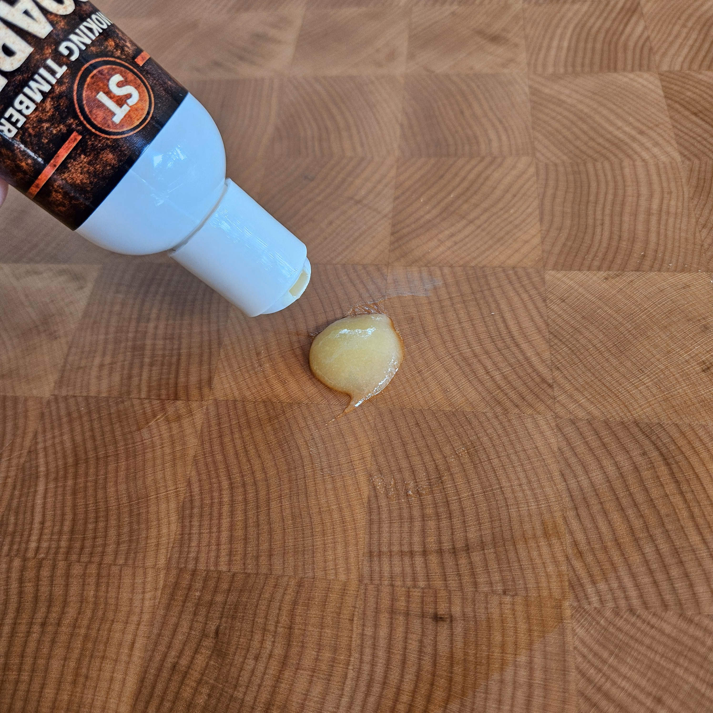 Smoking Timber board wax label for cutting boards butcher blocks and wood tools