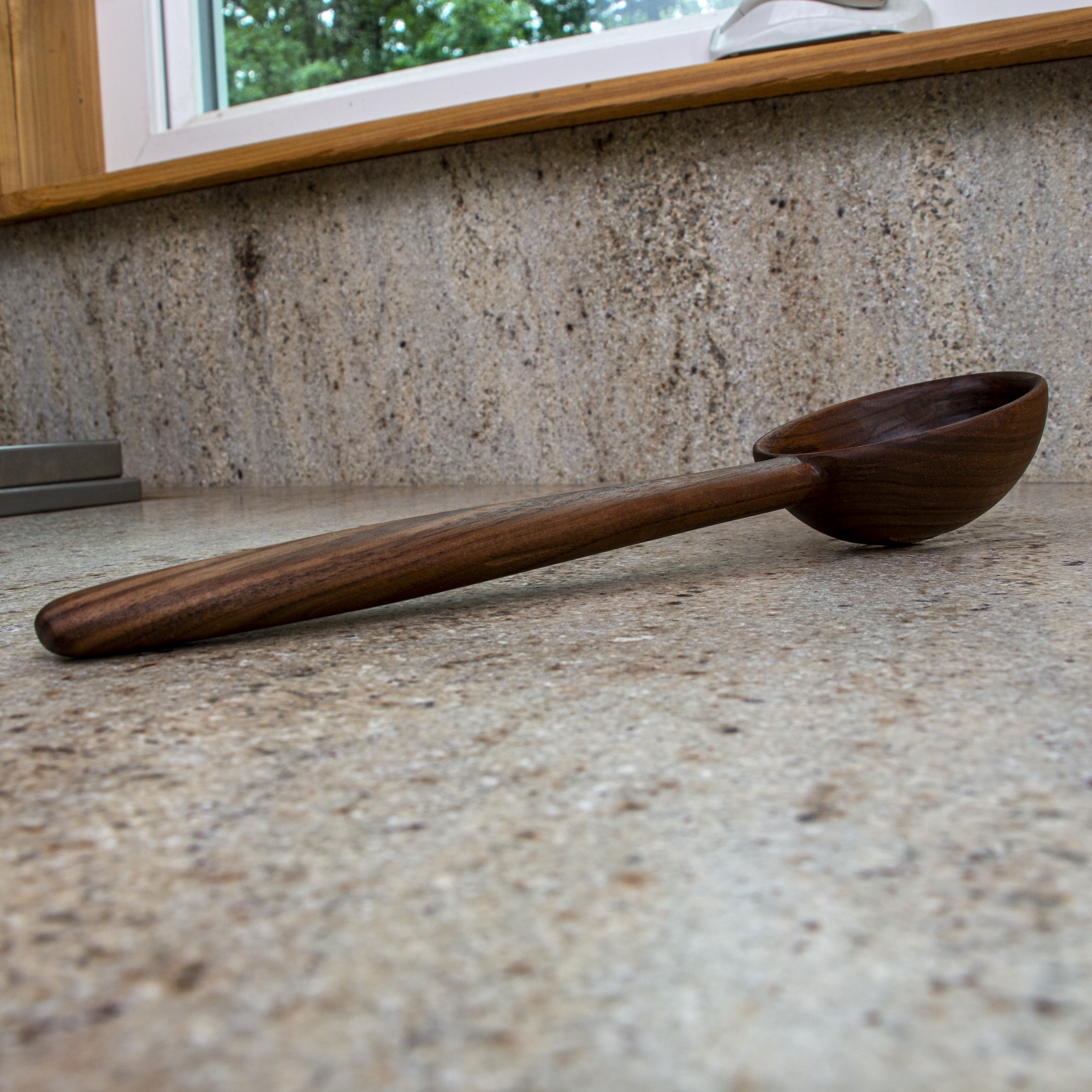 Large wooden cooking spoon for high-end kitchen use